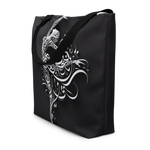 Ballet in Script black arabic calligraphy loubna tote