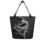 Ballet in Script black arabic calligraphy loubna tote