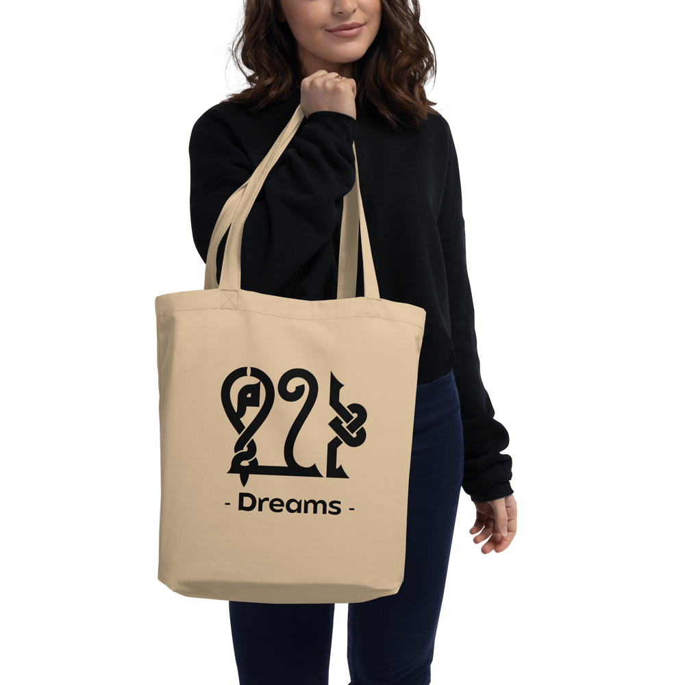 Dreams arabic calligraphy loubna tote