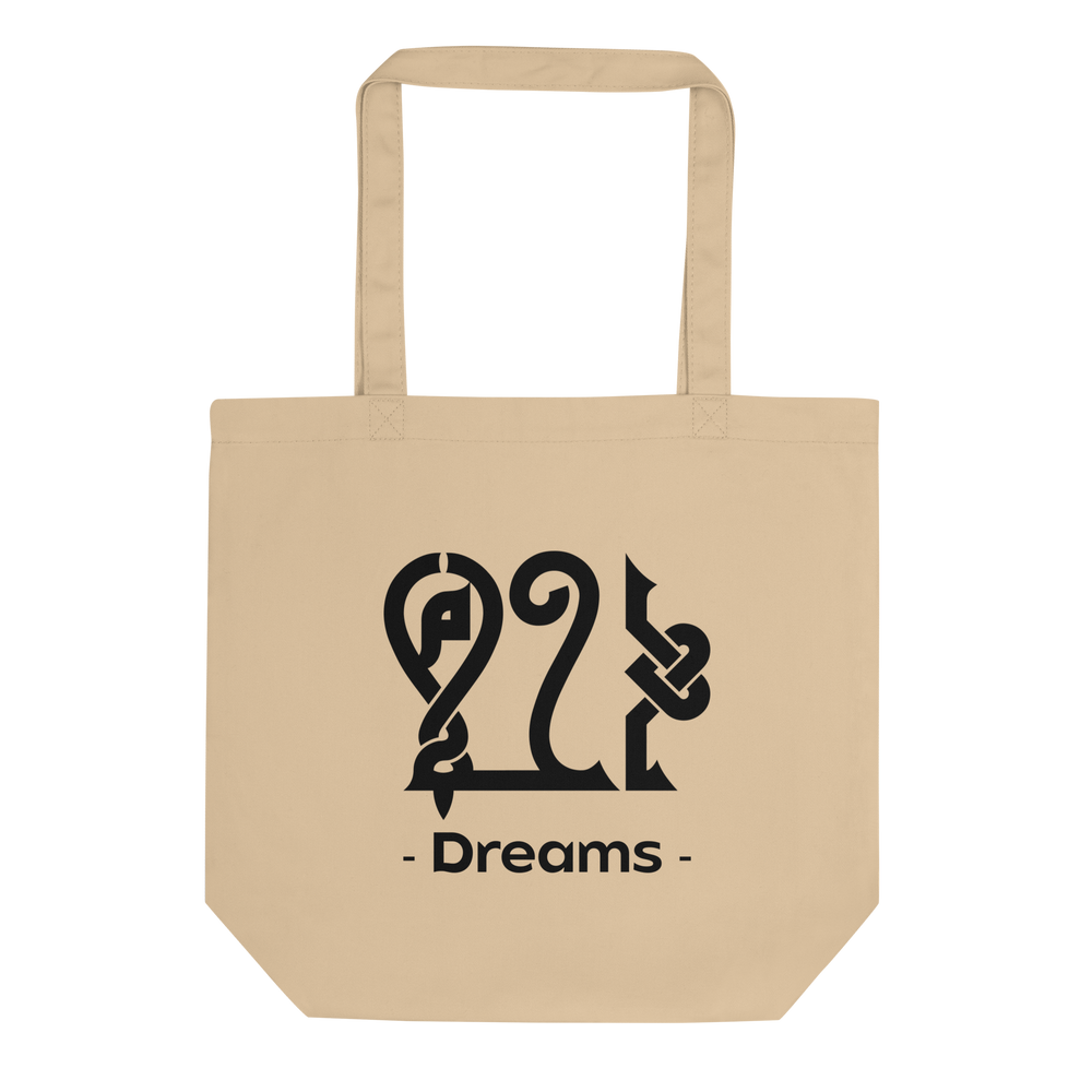 Dreams arabic calligraphy loubna tote