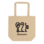 Dreams arabic calligraphy loubna tote