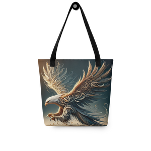 
                  
                    Eagle’s Descent arabic calligraphy loubna tote
                  
                