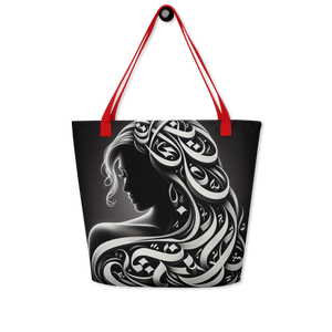 
                  
                    Elegance in Portraiture arabic calligraphy loubna tote
                  
                