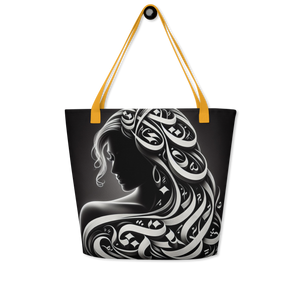 
                  
                    Elegance in Portraiture arabic calligraphy loubna tote
                  
                