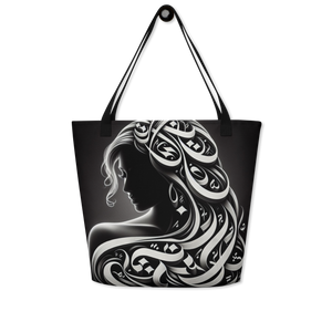 
                  
                    Elegance in Portraiture arabic calligraphy loubna tote
                  
                