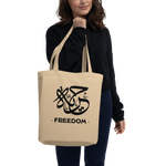 Freedom Unleashed arabic calligraphy loubna tote