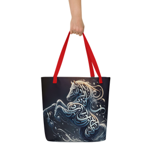 
                  
                    Galloping Script arabic calligraphy loubna tote
                  
                