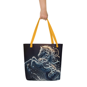 
                  
                    Galloping Script arabic calligraphy loubna tote
                  
                