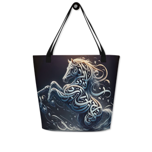 
                  
                    Galloping Script arabic calligraphy loubna tote
                  
                