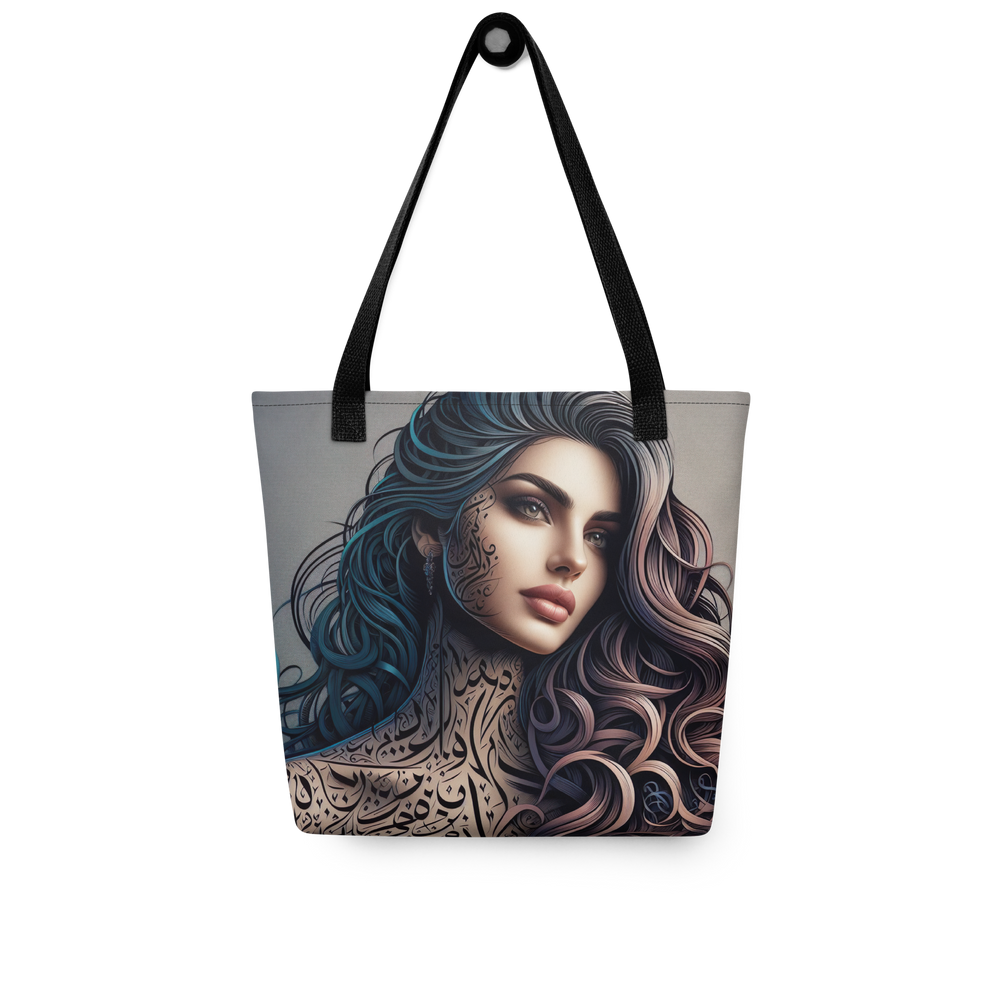 Inked Calligraphy calligraphy loubna tote