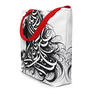 
                  
                    Mystical Glyphs arabic calligraphy loubna tote
                  
                