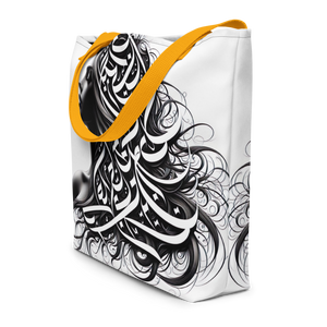 
                  
                    Mystical Glyphs arabic calligraphy loubna tote
                  
                