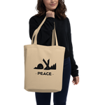 Peace arabic calligraphy loubna tote