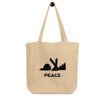 Peace arabic calligraphy loubna tote