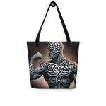 Strength in Script arabic calligraphy loubna tote